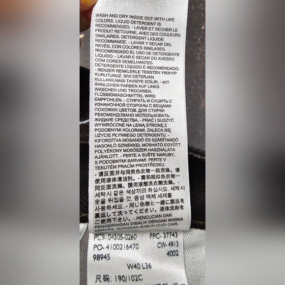 LEVI STRAUSS & CO. Men's Black Jeans 505. Size: 40/36 - Picture 13 of 16